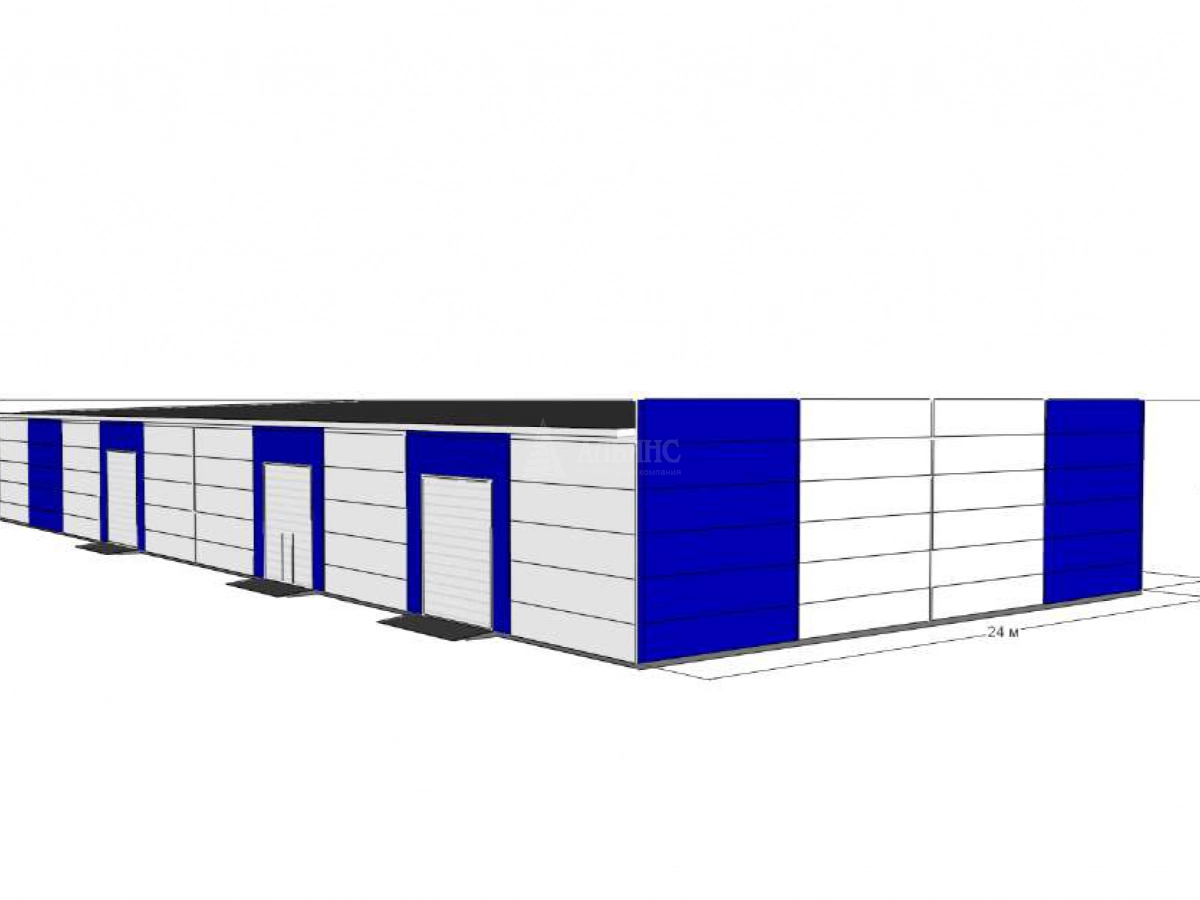 3D визуализация Торговый центр из сэндвич-панелей - фото 5