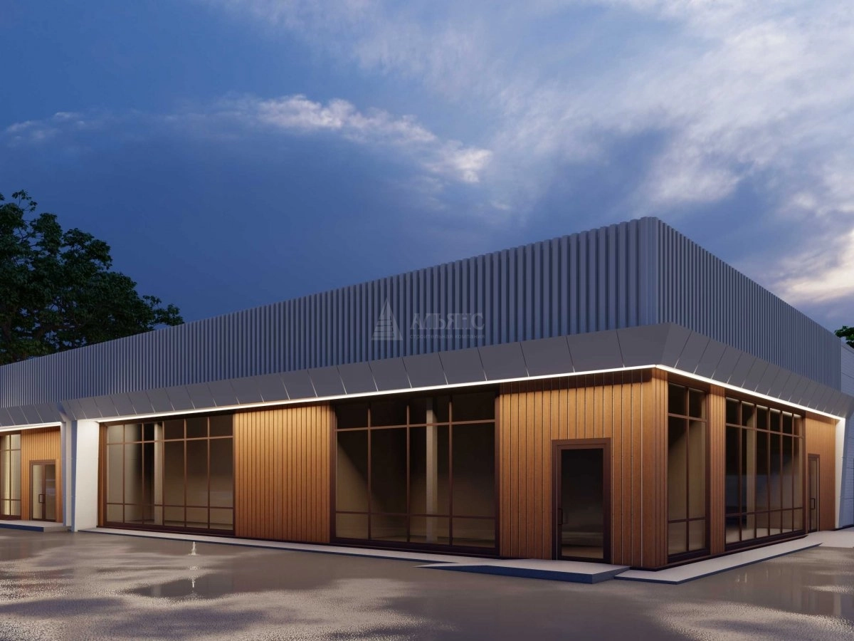 3D визуализация торгово-развлекательный центр из сэндвич панелей - фото 8