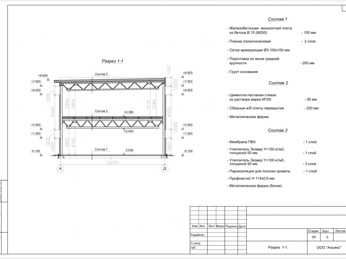 Планировка Торговый Центр из сэндвич-панелей -  фото 3
