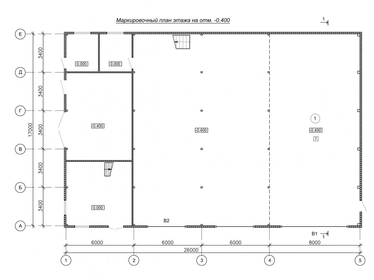 Планировка Автосервис из сэндвич-панелей -  фото 2