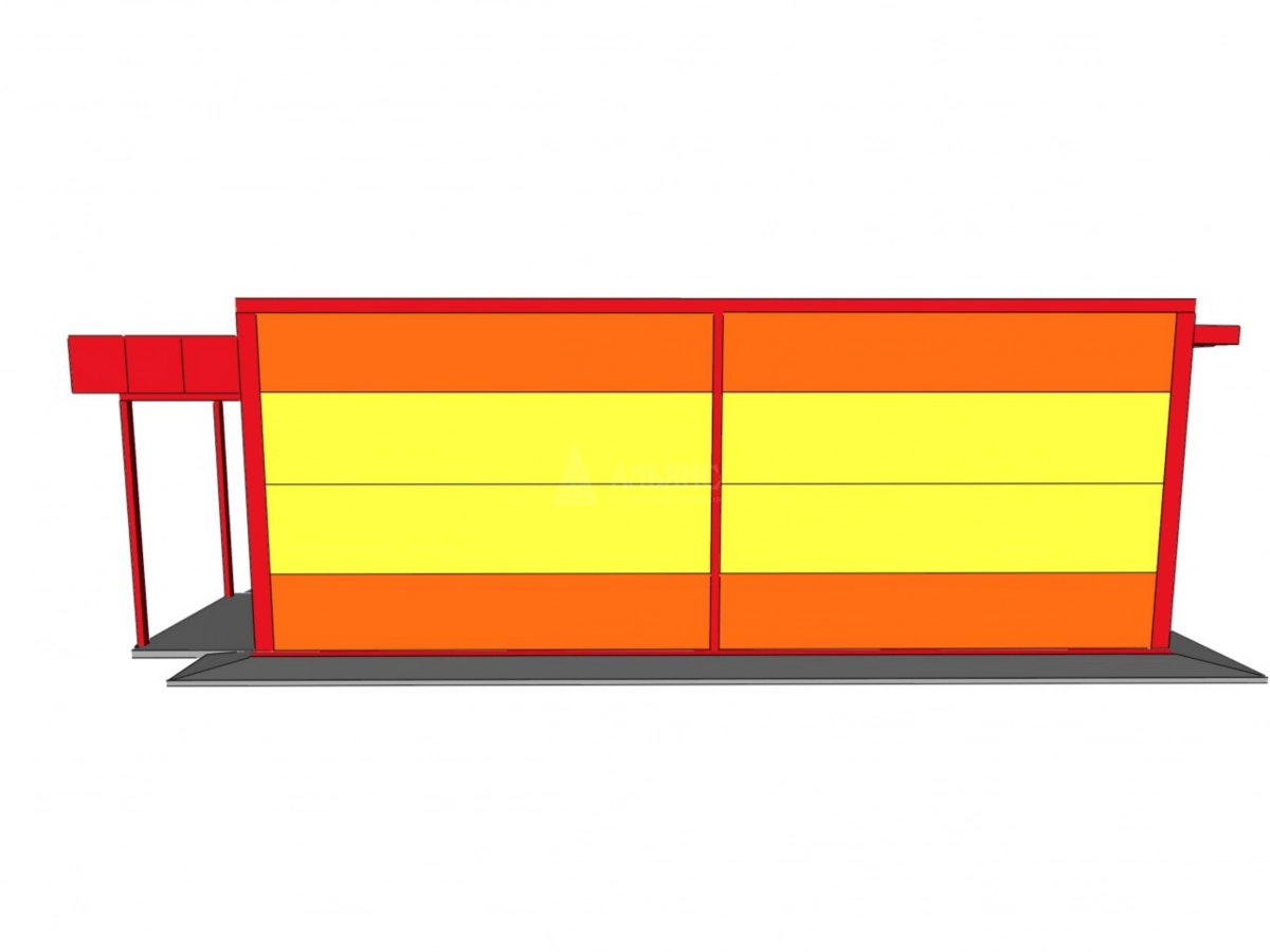 3D визуализация Магазин из сэндвич-панелей - фото 7